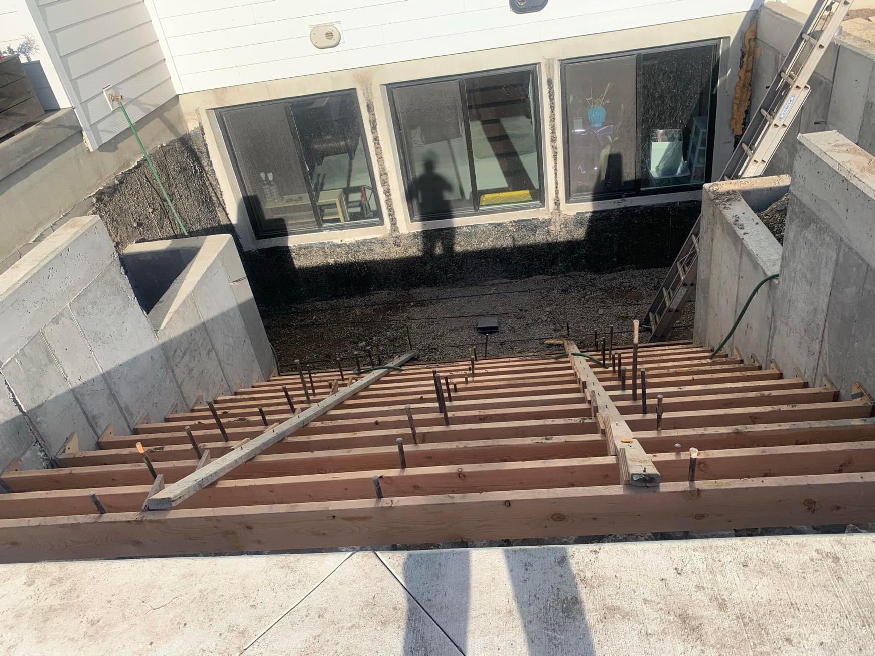 Concrete Walkout Basement